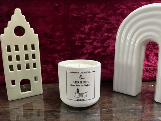 Bougie parfumée artisanale – Bergues, Linge frais du Beffroi