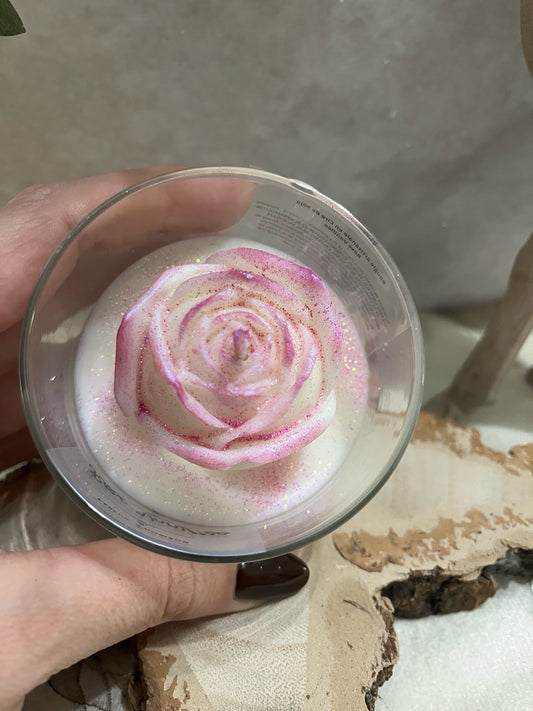 Bougie Rose Vanillée