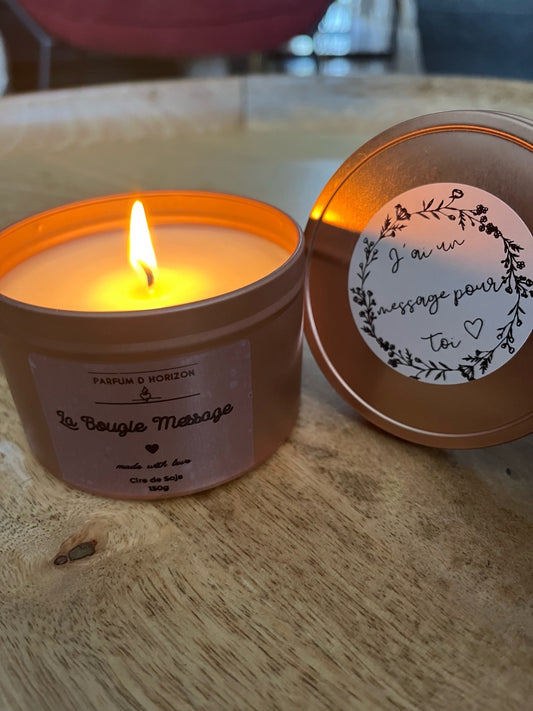 Bougie Message caché Personnalisé