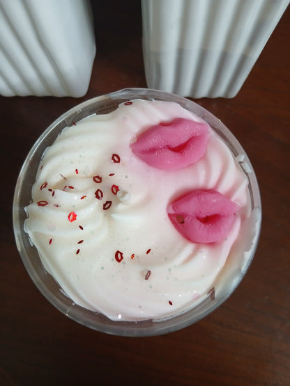 Bougie Gourmande Baiser Sucré Pomme d'Amour – Légère Imperfection