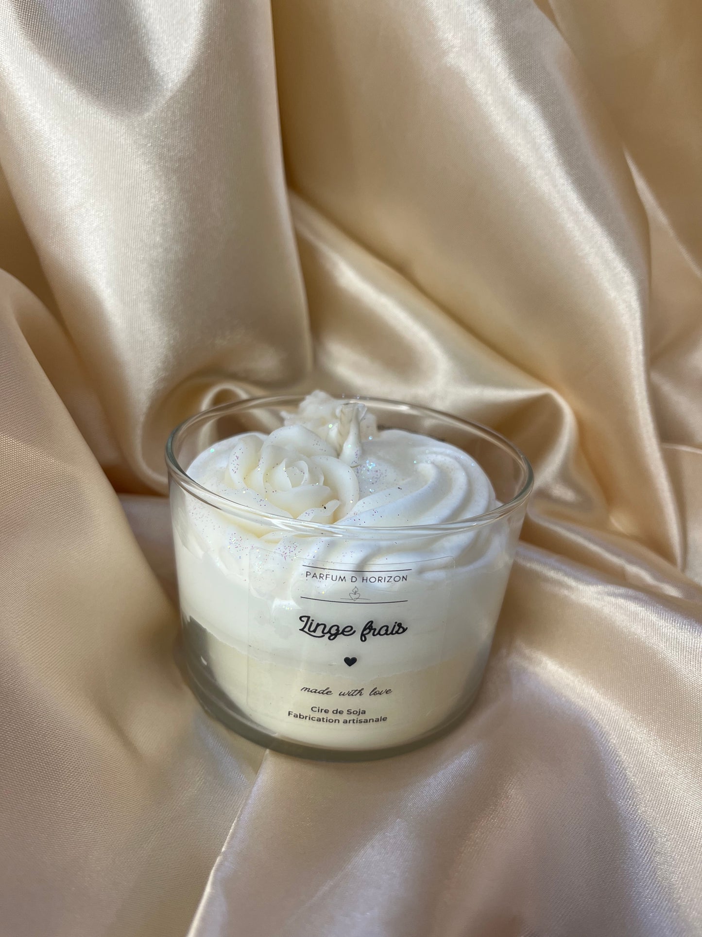 🤍  Bougie gourmande Linge Frais