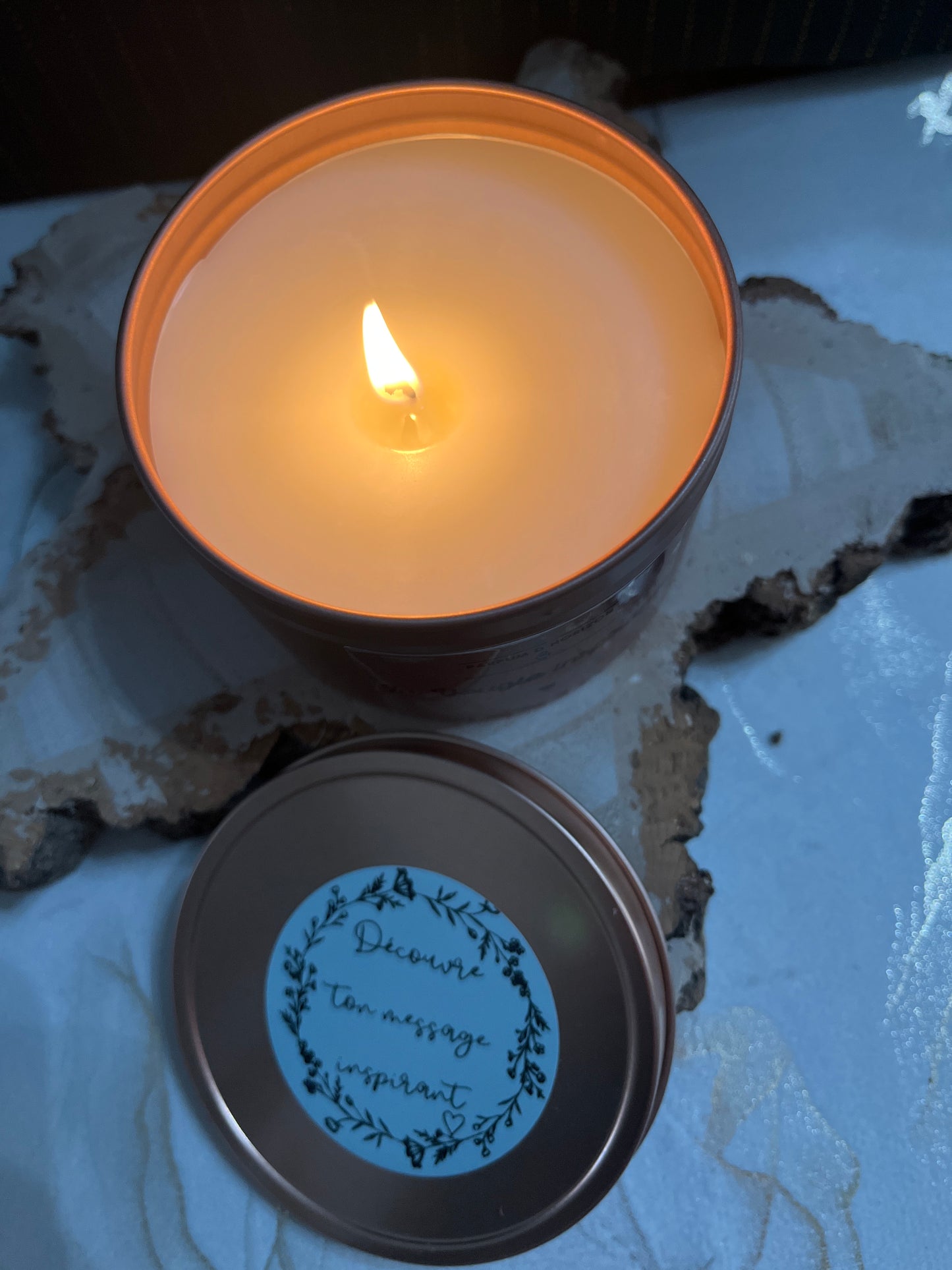 Bougie Inspirante - message au choix ou au hasard