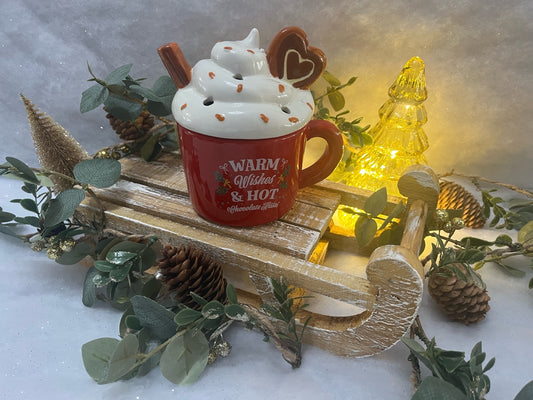 Brûleur en céramique – Tasse à chocolat chaud de Noël