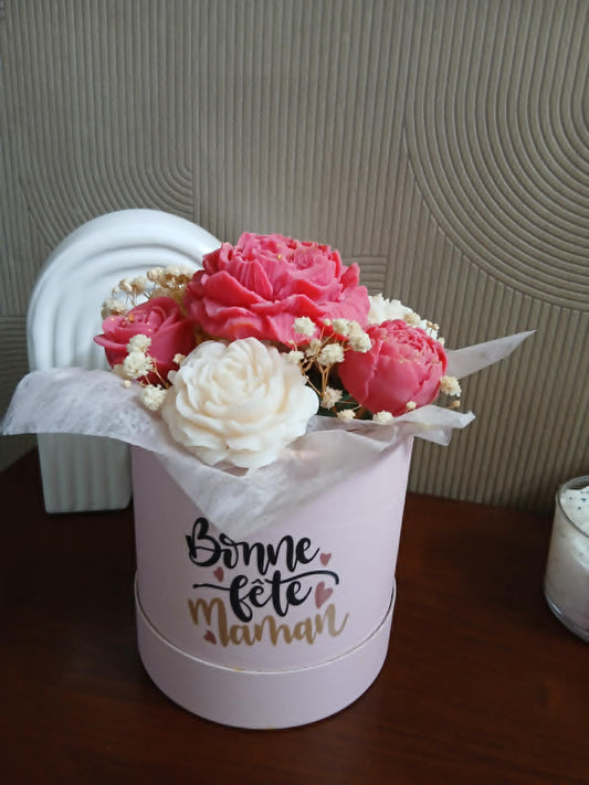 Mon joli bouquet -  parfum rose vanillée  / modèle unique / Pret a offrir