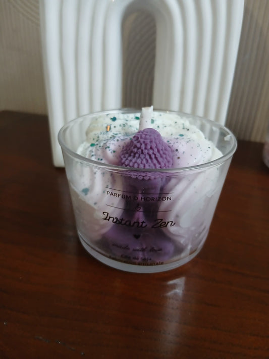 Bougie Artisanale – Instant Zen (Produit avec léger défaut de décoloration)