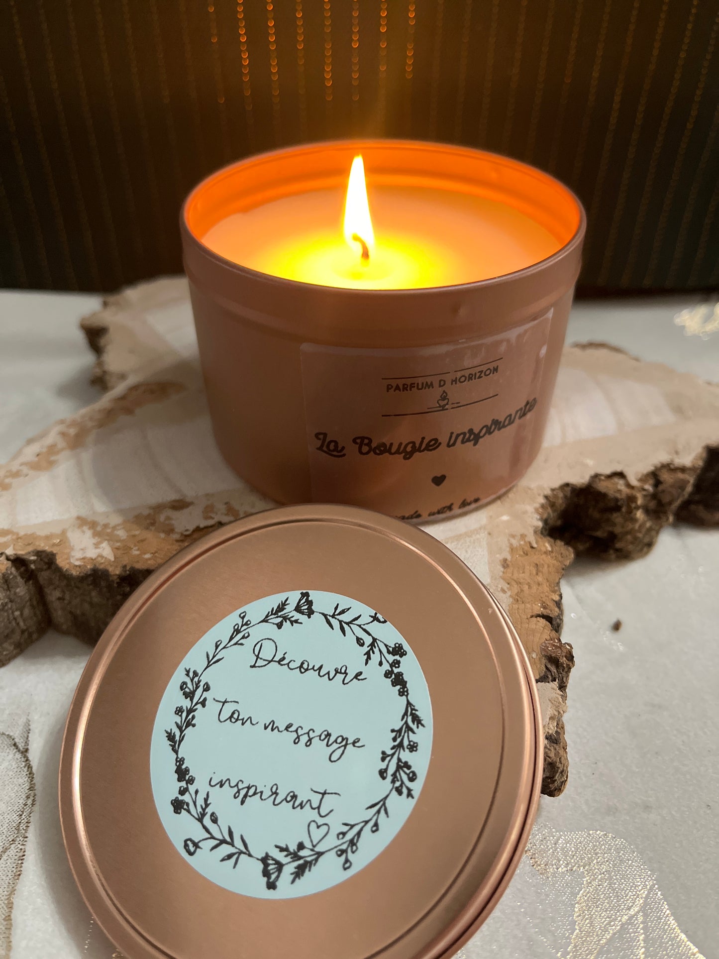 Bougie Inspirante - message au choix ou au hasard