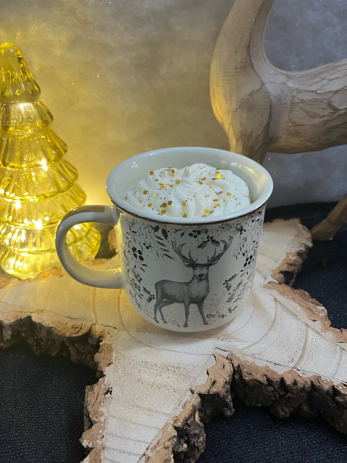 Bougie “Noël Cocooning” – Tasse Enchantée