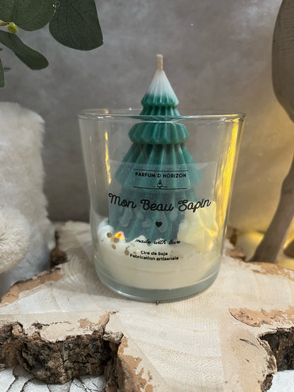 Bougie " Mon Beau Sapin"