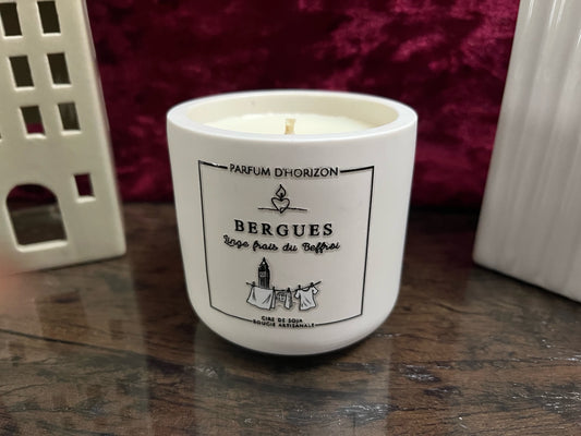Bougie parfumée artisanale – Bergues, Linge frais du Beffroi