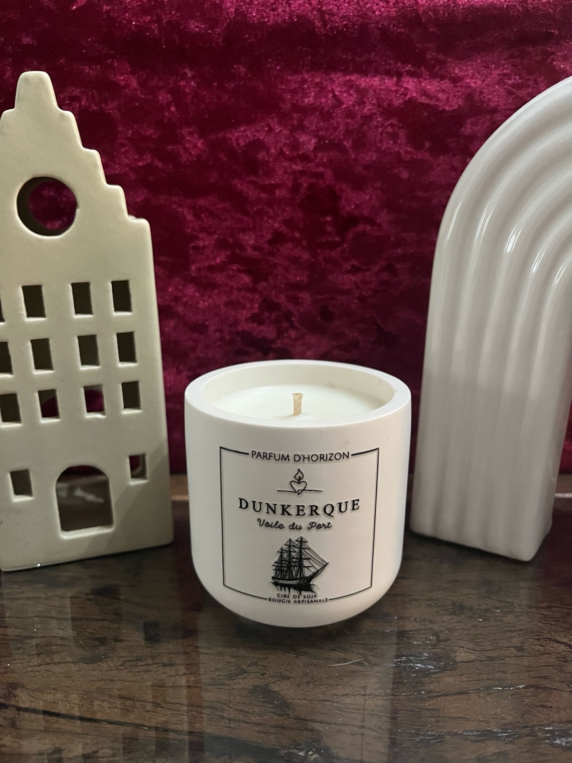 Bougie parfumée artisanale – Dunkerque Voile du Port