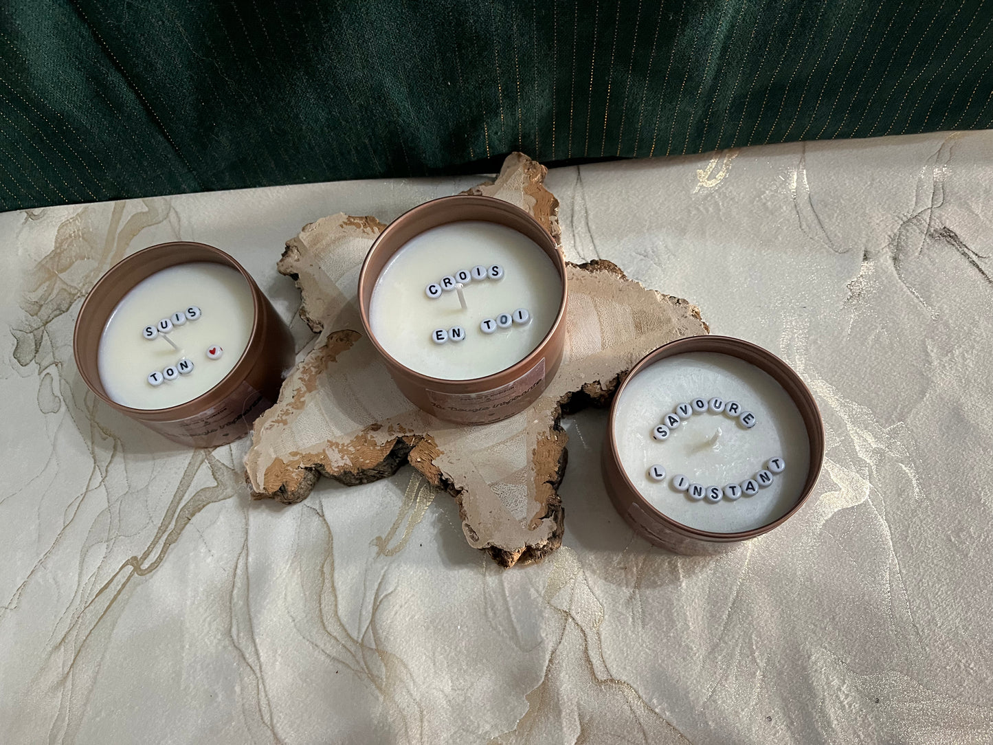 Bougie Inspirante - message au choix ou au hasard