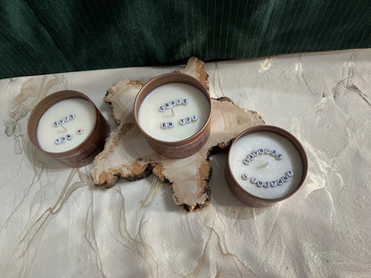 Bougie Inspirante - message au choix ou au hasard