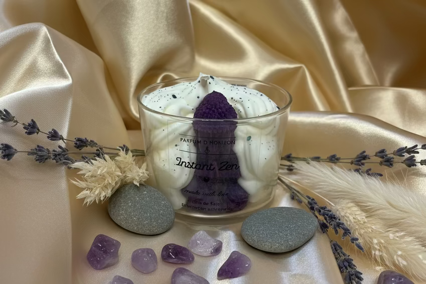 💜 Bougie gourmande Instant Zen – relaxante