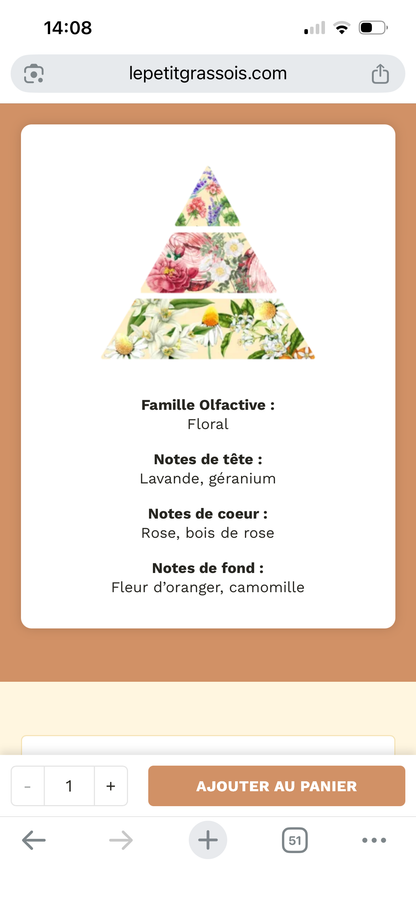 💜 Bougie gourmande Instant Zen – relaxante