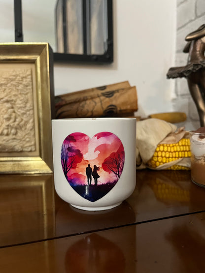 🌹 Bougie parfumée – L’instant douceur à deux (version homme/femme)