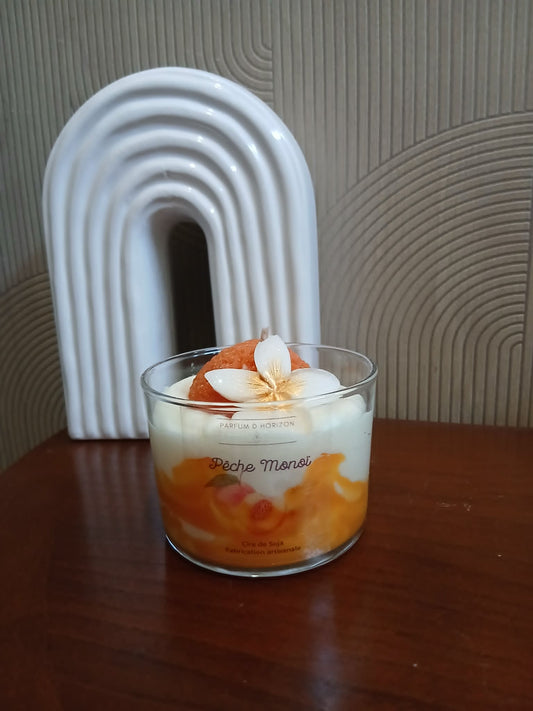 Bougie Gourmande – Pêche Monoï