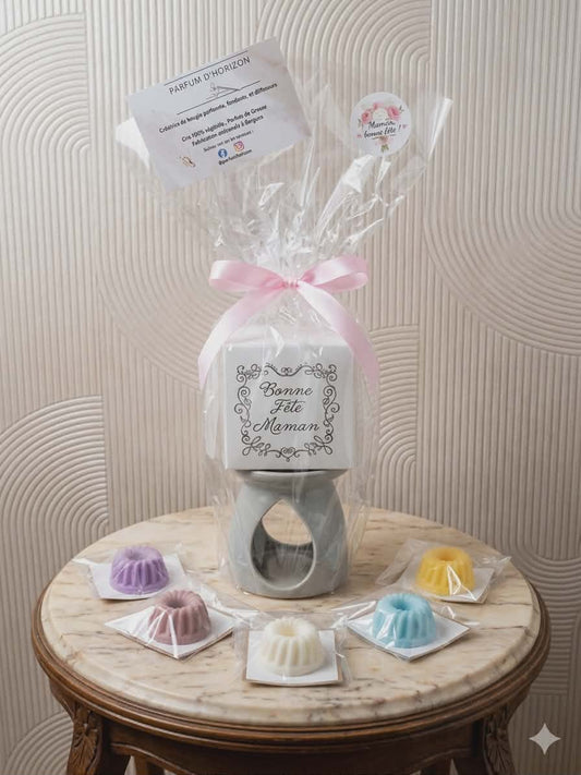 Compose ton coffret - 5 Fondants et un diffuseur ( Fêtes des mères , Maitresse , Nounou )
